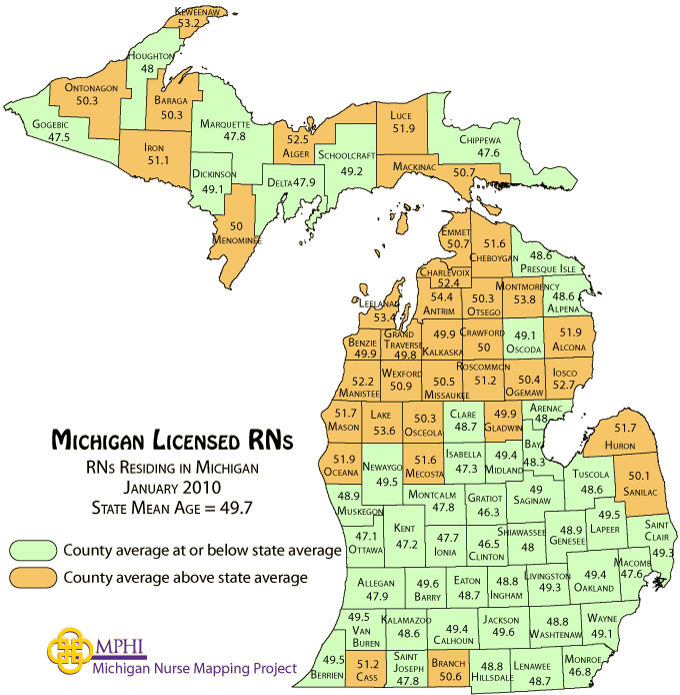 RNs mean age map